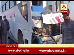 રાજકોટ-મોરબી હાઈવે પર ખાનગી બસ અને બાઈક વચ્ચે અકસ્માતમાં એકનું મોત, જુઓ વીડિયો 