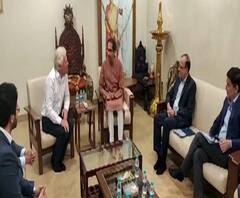 Richard Branson | रिचर्ड ब्रॅन्सन यांनी घेतली मुख्यमंत्र्यांची भेट | ABP Majha