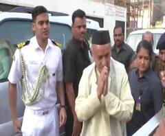Governor at Pandharpur | राज्यपाल कोश्यारी विठ्ठल रुक्मिणी चरणी लीन | पंढरपूर | ABP Majha 