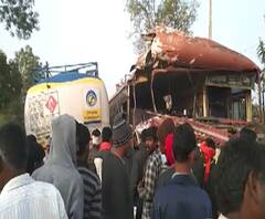 Yavatmal Accident | यवतमाळच्या नेरजवळ एसटी बस आणि टॅंकरची धडक, एकाचा मृत्यू तर 30 विद्यार्थी जखमी | ABP MAJHA