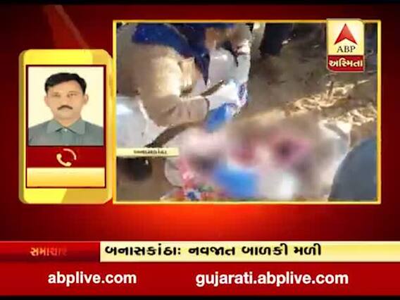 બનાસકાંઠાઃ નિષ્ઠુર માતાએ ત્યજી દીધી નવજાત બાળકી 