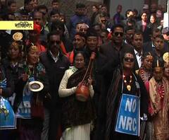 এনআরসি, এনপিআর, সিএএ-র প্রতিবাদে আজ দার্জিলিংয়ে মিছিলে হাঁটলেন মুখ্যমন্ত্রী 