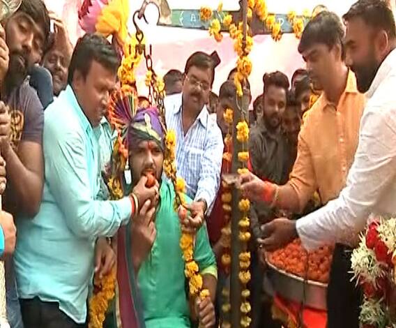 Maharashtra Kesari | महाराष्ट्र केसरी हर्षवर्धन सदगीरची वाजतगाजत मिरवणूक | नाशिक | खेळ माझा | ABP Majha 