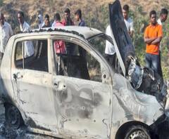 Satara Crime | दीड कोटीच्या विम्यासाठी गाडीसह मित्राला जाळलं | ABP Majha 