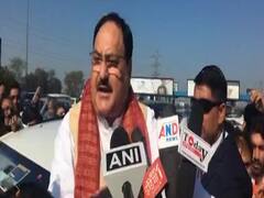 JP Nadda visits Noida, receives grand welcome