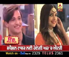 Himanshi khurana Shows Asim sweater and Band She Has with Her Asimanshi