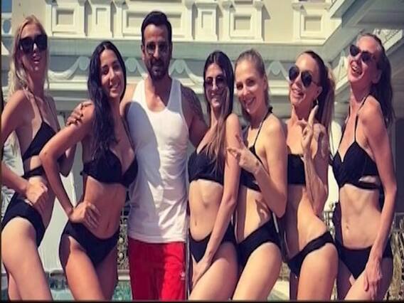 Ronit Roy posts a photo of him surrounded by women in bikini
