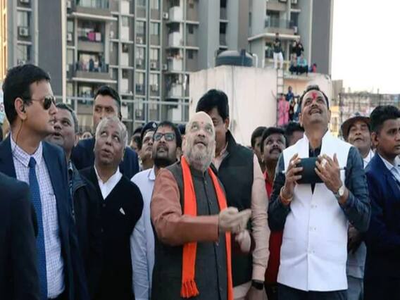 Makar Sakranti पर पतंगबाजी की धूम, गृहमंत्री Amit Shah ने भी उड़ाई पतंग 