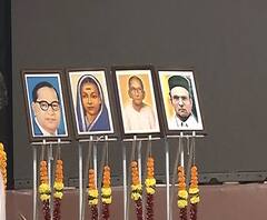 MNS Adhiveshan | अधिवेशनात मनसेच्या स्टेजवर पहिल्यांदाच स्वातंत्र्यवीर सावरकर यांची प्रतिमा | ABP Majha