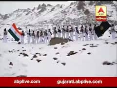 ITBP જવાનોએ લદ્દાખમાં માઇનસ 20 ડિગ્રી ટેમ્પરેચરમાં ધ્વજવંદન કર્યુ, જુઓ વીડિયો