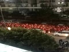 Greater Noida: People carry out candle march, demand justice for slain marketing executive