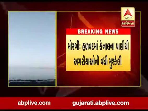 મોરબીઃ હળવદમાં કેનાલના પાણીથી અગરિયાઓની મુશ્કેલી વધી, જુઓ વીડિયો