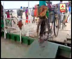 Reporter Stories: কাটোয়ায় জেটি থাকলেও অপর প্রান্ত নদিয়ার বল্লভপাড়ায় অস্থায়ী জেটিতে ভিড়ছে ভেসেল, ঝুঁকির পারাপার