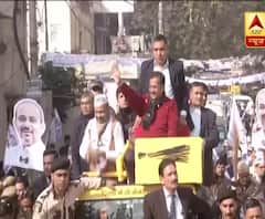 Timarpur में AAP प्रत्याशी Dilip Pandey के लिए प्रचार करने पहुंचे Arvind Kejriwal