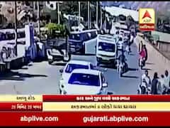 આબૂ રોડ પર કાર અને જીપ વચ્ચે અકસ્માત, 6 લોકો ઘાયલ, જુઓ CCTV