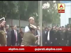 રક્ષામંત્રી રાજનાથ સિંહે રાષ્ટ્રધ્વજ લહેરાવી ધ્વજવંદન કર્યુ, જુઓ વીડિયો
