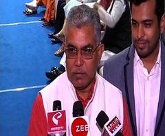 বাম-কংগ্রেসের ধর্মঘটে পশ্চিমবঙ্গে প্রচুর সরকারি সম্পত্তিহানি হয়েছে মুখ্যমন্ত্রীর প্রশ্রয়ে, কটাক্ষ দিলীপের