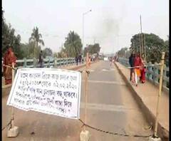 বর্ধমান-আরামবাগ রোডে ইডেন ক্যানাল সেতু সংস্কার, যান চলাচল বন্ধে বিপত্তি 