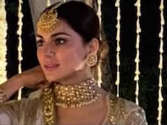 Shraddha Arya looks pretty in a designer lehenga