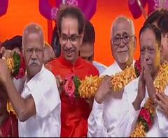 SHIVSENA VACHANPURTI | मुख्यमंत्री उद्धव ठाकरे यांच्यासह ठाकरे परिवाराचा हृदय सत्कार | ABP MAJHA