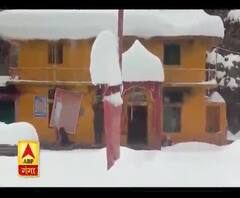 यमुनोत्री धाम में 5 फीट बर्फ