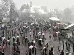 Himachal में 2020 की पहली बर्फबारी, Shimla में सैलानियों के चेहरे खिले