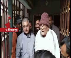 বালুরঘাটে আরএসপি রাজ্য সম্পাদক বিশ্বনাথ চৌধুরীর বাড়িতে দিলীপ ঘোষ, সৌজন্য সাক্ষাৎ বলে দাবি দুই তরফেই