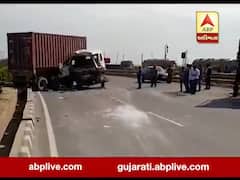 કચ્છમાં ટ્રિપલ અકસ્માતમાં ત્રણ લોકોને થઈ ઇજા, જુઓ વીડિયો