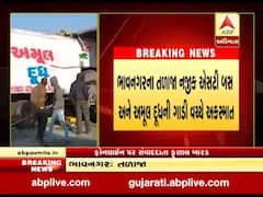 ભાવનગરઃ તળાજા પાસે ST બસ - મિલ્ક વાન વચ્ચે અકસ્માત, 3 લોકો ઘાયલ