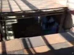 Portion of a footover bridge at Bhopal railway station collapses