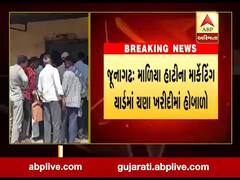 જૂનાગઢ: માળિયા હાટીના માર્કેટિંગ યાર્ડમાં ચણા ખરીદીમાં હોબાળો, જુઓ વીડિયો