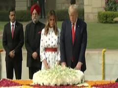 Donald Trump, Melania pay homage to Mahatma Gandhi at Rajghat