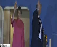 Donald Trump Departs | अमेरिकेचे अध्यक्ष डोनाल्ड ट्रम्प अमेरिकेसाठी रवाना 