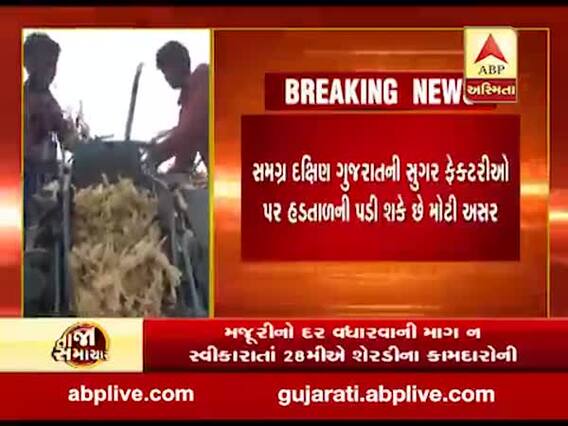 દક્ષિણ ગુજરાતના શેરડીના કામદારોએ 28મીએ હડતાળ પર ઉતરી જવાની ચિમકી આપી, બોલ્યા- મજૂરીનો દર વધારો.........