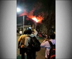 তালতলায় গোডাউনে বিধ্বংসী আগুন, ঘটনাস্থলে দমকলের ১৫টি ইঞ্জিন 