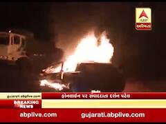 સાબરકાંઠાઃ તલોદ પાસે અકસ્માત પછી કારમાં આગ લાગતાં 3 લોકોના મોત