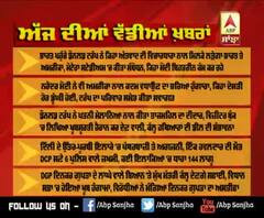 Headlines On ABP Sanjha (24-2-2020)
