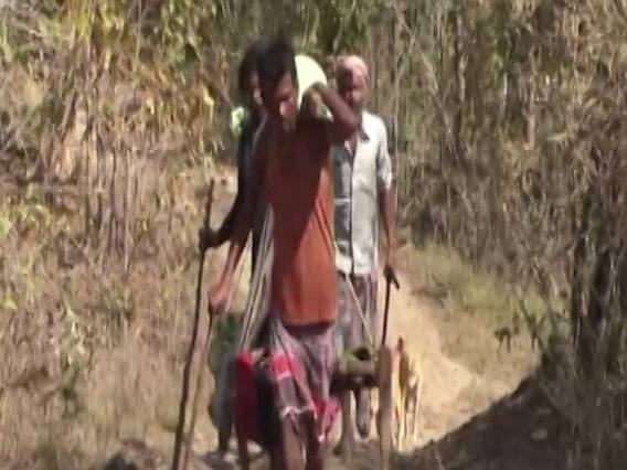 Chhattisgarh: Locals carry pregnant woman on makeshift stretcher for over 5 km 