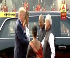 রাষ্ট্রপতি ভবনে মার্কিন প্রেসিডেন্ট ডোনাল্ড ট্রাম্পকে গার্ড অফ অনার প্রদান