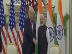Donald Trump and PM Modi hold talks at Hyderabad House