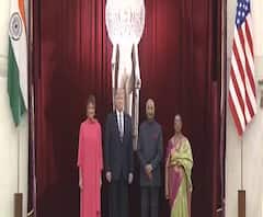 Namaste Trump | राष्ट्रपती रामनाथ कोविंद यांच्याकडून ट्रम्प यांचं स्वागत 