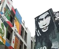 বেহালায় স্ট্রিট আর্ট উত্‍সবে সিএএ বিরোধী প্রতিবাদের প্রতীকী ছবি, উদ্বোধনে শিল্পী শুভাপ্রসন্ন