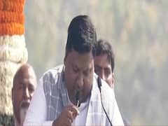 Imran Hussain takes oath at Ramlila Maidan