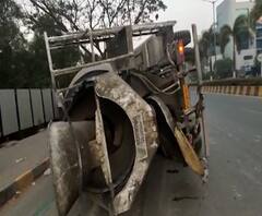 Rural News | ट्रकचा अपघातात महिलेसह चालक, क्लिनर जखमी | माझं गाव माझा जिल्हा | ABP Majha