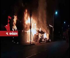 আসানসোলে বিধংসী আগুনে পুড়ে ছাই রাস্তার ধারের ১৪টি দোকান 