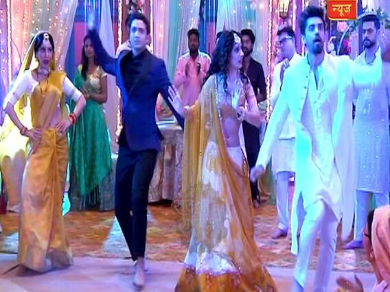 Manmohini: Puchki and Shaan dance at Haldi ceremony of Ananya and Shiv