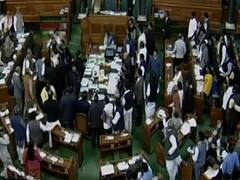 Lok Sabha adjourned till 1 pm after uproar over Rahul's remark