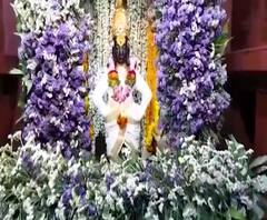Pandharpur Mandir | माघ पौर्णिमेच्या मुहूर्तावर विठ्ठल मंदिरात फुलांची आकर्षक सजावट 
