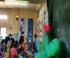 Science Exhibition | विरारच्या उत्कर्ष विद्यालयात विज्ञान प्रदर्शनाचं आयोजन, 'उडणारे यान आणि चांद्रयान 2' खास आकर्षण