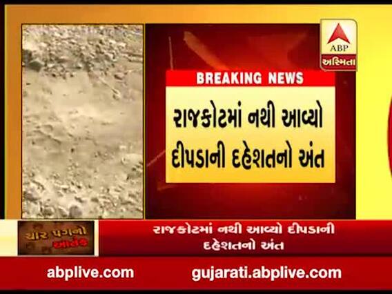 રાજકોટમાં દીપડો આવ્યો હોવાની વાતને લઇને લોકોમાં ભય ફેલાયો, જુઓ વીડિયો